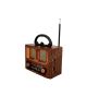 Meier Retro Φορητό Ραδιόφωνο M-1931BT – Classic Retro Wood Grain Radio